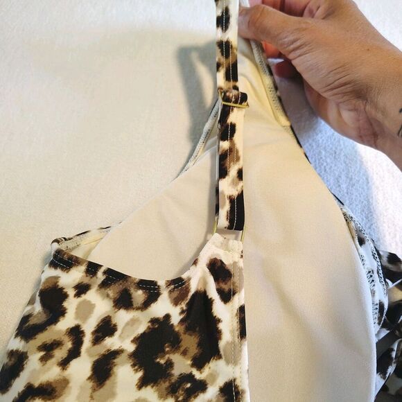 Bleu Rod Beattie Animal Print Soft Cup Adjustable Strap One Piece Size 14 NWT - Picture 6 of 13